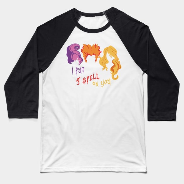 Hocus Pocus / The Sanderson Sisters Baseball T-Shirt by valentinahramov